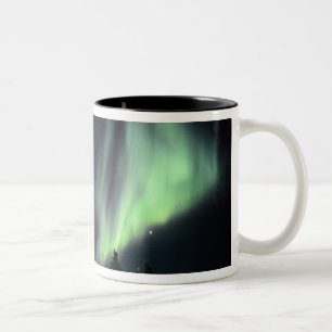 VS, Alaska, Chena Hot Springs. Aurora Tweekleurige Koffiemok