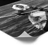  VS Alaska eskimo en zijn kajak Poster (Hoek)