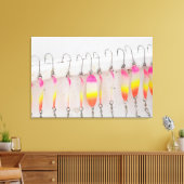 VS, Alaska, Hoonah. Commerciële zalm Gevist Canvas Afdruk (Insitu (Woonkamer))