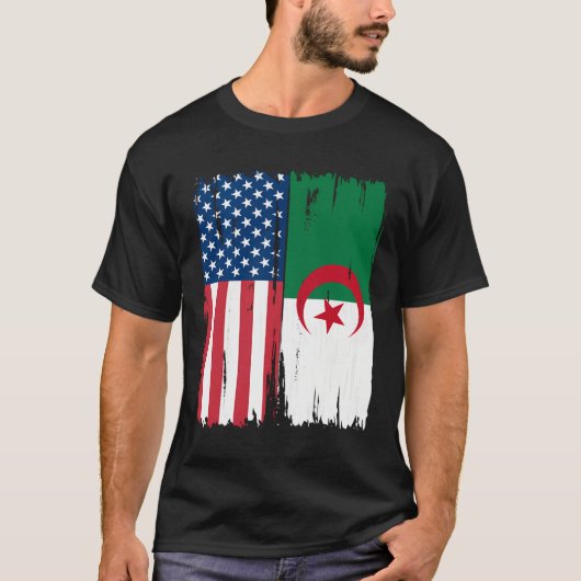 VS Algerije Vlag Hoodie T-shirt (Voorkant)