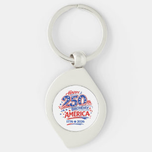 VS Amerika 250e Verjaardag Patriottisch Sleutelhanger