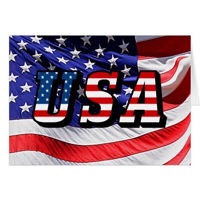VS - Amerikaanse vlag (Voorkant Horizontaal)