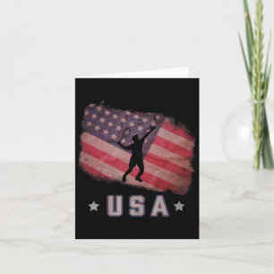 VS Amerikaanse vlag Badminton Team Stars and Strip Kaart