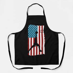 VS Amerikaanse Vlag Basketbal Patriottische Atleet Schort