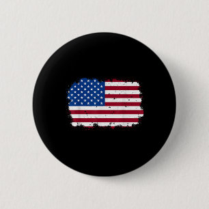VS Amerikaanse Vlag Cool Patriottisch VS Onafhanke Ronde Button 5,7 Cm