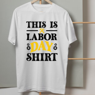 VS Amerikaanse vlag Dit is mijn Labor Day T-shirt