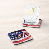 VS - Amerikaanse vlag Drankjes Onderzetter (Rechterzijde)