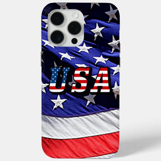 VS Amerikaanse vlag iPhone 15 Pro Max Case-Mate iPhone Case (Achterkant)