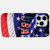 VS Amerikaanse vlag iPhone 15 Pro Max Case-Mate iPhone Case (Achterkant (horizontaal))