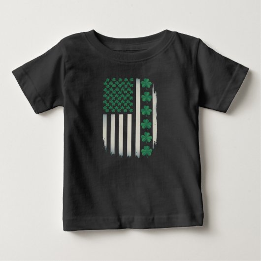 VS Amerikaanse Vlag Klaver St. Patrick's Day Ameri (Voorkant)