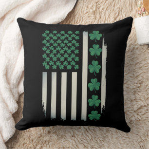 VS Amerikaanse Vlag Klaver St. Patrick's Day Ameri Kussen