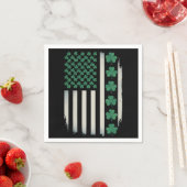 VS Amerikaanse Vlag Klaver St. Patrick's Day Ameri Servet (Insitu)