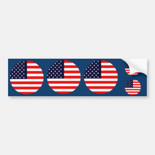 VS AMERIKAANSE VLAG Multi-Stickers Bumpersticker