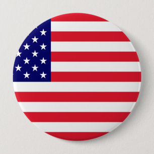 VS - Amerikaanse vlag Ronde Button 4,0 Cm