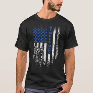 VS Amerikaanse vlag Trotse Hockey Single Pap T-shirt