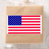 VS Amerikaanse vlag Verzendlabels Etiket (Insitu)
