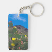 VS, Arizona. Cactus in de heuvels Sleutelhanger (achterkant)