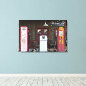 VS, Arizona. Chloride Ghost Town, oud gas Canvas Afdruk (Insitu (Houten vloer))