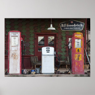 VS, Arizona. Chloride Ghost Town, oud gas Poster