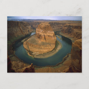 VS, Arizona. Horseshoe Bend laat erosie zien door Briefkaart