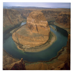 VS, Arizona. Horseshoe Bend laat erosie zien door Tegeltje