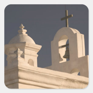 VS, Arizona, Tucson: Mission San Xavier del Bac Vierkante Sticker
