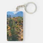 VS, Arizona. Uitzicht woestijn Sleutelhanger (achterkant)