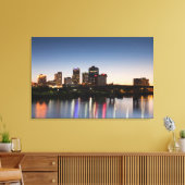 VS, Arkansas, Little Rock, City Skyline Canvas Afdruk (Insitu (Woonkamer))