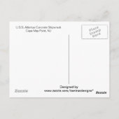 VS Atlantus Concrete Shipwreck, NJ Briefkaart (Achterkant)