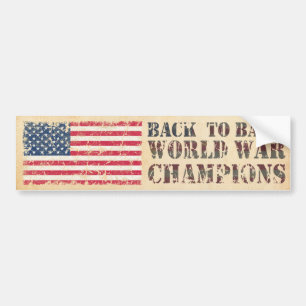 VS, Back-to-back wereldkampioenen oorlog Bumpersticker