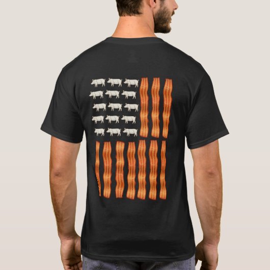 VS Bacon Flag Pig  T-shirt (Achterkant)