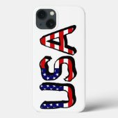 VS bedekt met Amerikaanse vlag inphcnt Case-Mate iPhone Case (Achterkant)