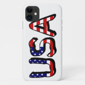 VS bedekt met Amerikaanse vlag inphcnt Case-Mate iPhone Case (Achterkant)