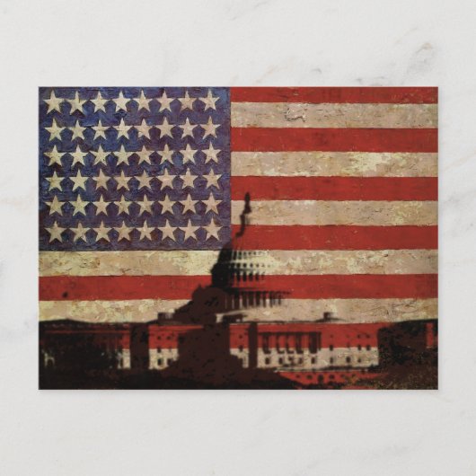 VS-Briefkaart met Silhouette of Capitol Hill Briefkaart (Voorkant)