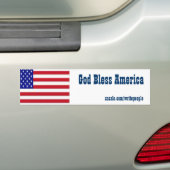 VS Bumpersticker-God zegene Amerika Bumpersticker (Op auto)