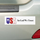 VS-bumpersticker "In God We Trust" Bumpersticker (Op auto)