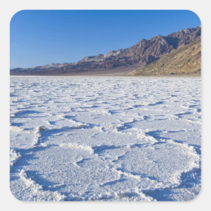 VS, CA, Death Valley NP, Zoutformaties bij Vierkante Sticker