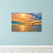 VS, CA, San Diego-Coronado Bay Bridge Canvas Afdruk (Insitu (Houten vloer))