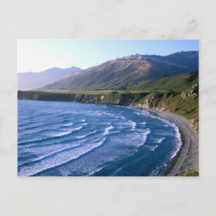 VS, Californië, Big Sur, baai langs Highway 1. Briefkaart