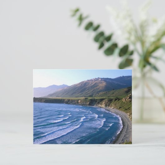 VS, Californië, Big Sur, baai langs Highway 1. Briefkaart (Staand voorkant)
