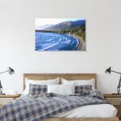 VS, Californië, Big Sur, baai langs Highway 1. Canvas Afdruk (Insitu (Slaapkamer))