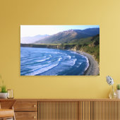 VS, Californië, Big Sur, baai langs Highway 1. Canvas Afdruk (Insitu (Woonkamer))