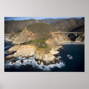 VS. Californië. Big Sur. Bixby-brug Poster