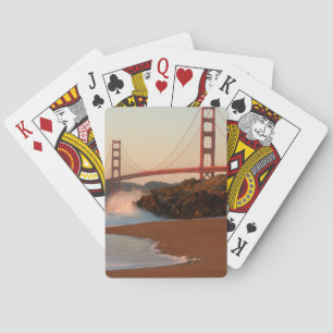 VS, Californië. Gezicht op Golden Gate Bridge Speelkaarten