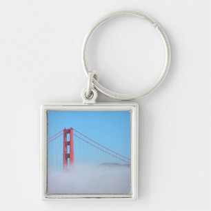 VS, Californië. Golden Gate-brug 's ochtends Sleutelhanger
