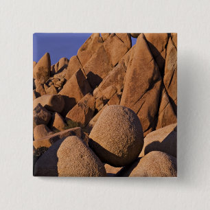 VS, Californië, Joshua Tree National Park. Vierkante Button 5,1 Cm