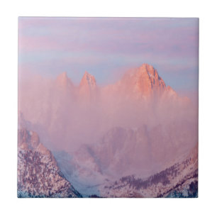 VS, Californië, Lone Pine. Zonsopgang Tegeltje