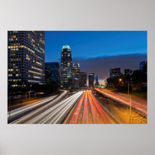 VS, Californië, Los Angeles, 110 Freeway 2 Poster