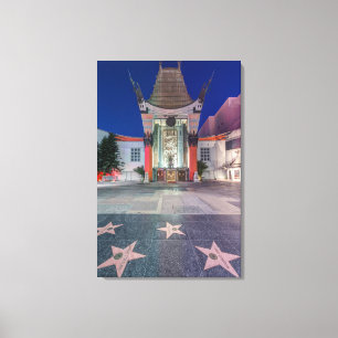 VS, Californië, Los Angeles, Hollywood Canvas Afdruk