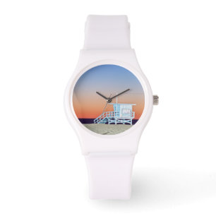 VS, Californië, Los Angeles, Santa Monica Beach Horloge
